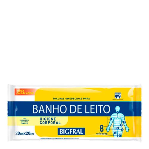 Banho de Leito Bigfral Toalhas Umedecidas Banho de Leito Bigfral Toalhas Umedecidas