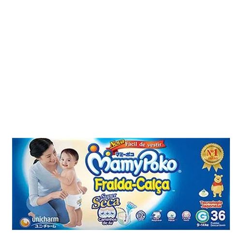 Fralda MamyPoko Calça Super Seca XXG 36 Unidades Fralda MamyPoko Calça Super Seca XXG 36 Unidades