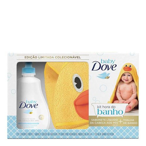 Kit Dove Baby Hidratação Enriquecida Sabonete Líquido 400ml + Toalha de Banho Pato Kit Dove Baby Hidratação Enriquecida Sabonete Líquido 400ml + Toalha de Banho Pato