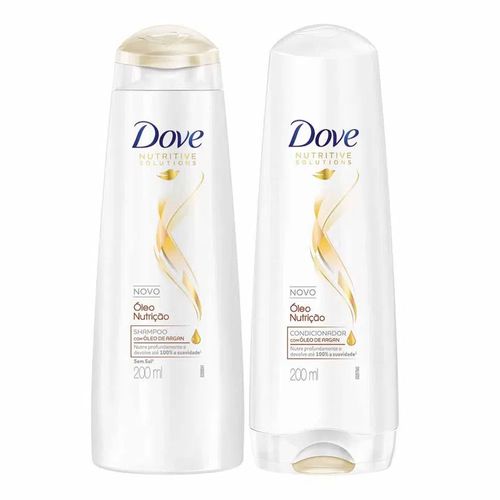 Kit Dove Óleo Nutrição Shampoo + Condicionador 200ml Kit Dove Óleo Nutrição Shampoo + Condicionador 200ml