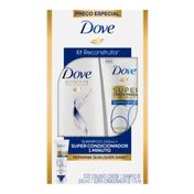 Kit Dove Reconstrutor Shampoo 200ml + Super Condicionador 1 Minuto Fator de Nutrição 170ml