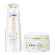 Kit Dove Shampoo Óleo Nutrição 400ml + Creme de Tratamento 350ml