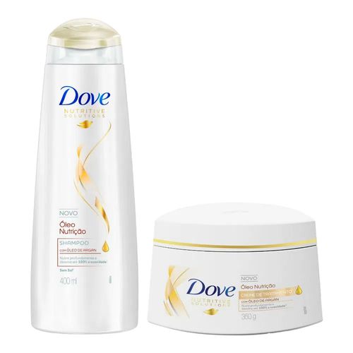 Kit Dove Shampoo Óleo Nutrição 400ml + Creme de Tratamento 350ml Kit Dove Shampoo Óleo Nutrição 400ml + Creme de Tratamento 350ml