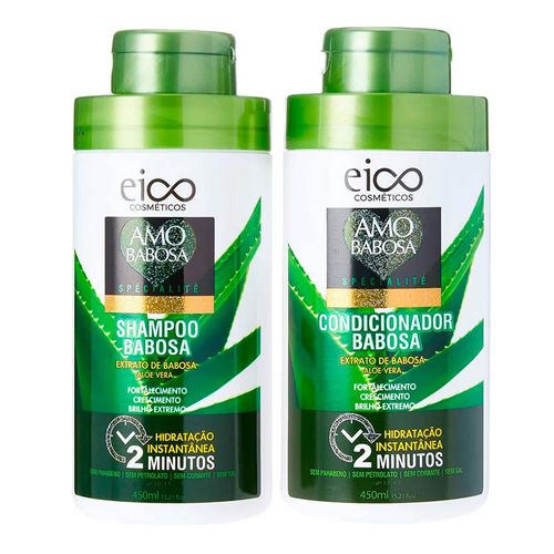 Kit Eico Seduction Amo Babosa Especialite Shampoo 450ml + Condicionador 450ml