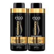 Kit Eico Tratamento Mandioca Shampoo 450ml + Condicionador 450ml