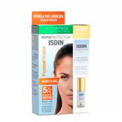 Kit Protetor Solar ISDIN Fusion Water FPS60 50ml + Hyaluronic Concentrate 5ml