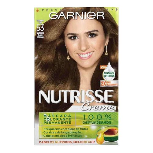 Tintura Garnier Nutrisse 53 Castanho Claro Dourado Tintura Garnier Nutrisse 53 Castanho Claro Dourado