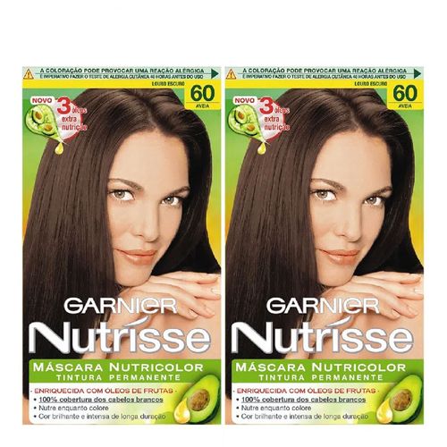 Tintura Garnier Nutrisse 60 Louro Escuro 2 Unidades
