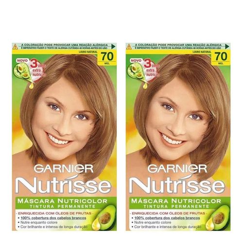 Tintura Garnier Nutrisse 70 Mel 2 Unidade Tintura Garnier Nutrisse 70 Mel 2 Unidade