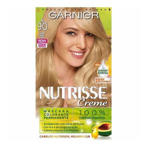 Tintura Garnier Nutrisse 90 Areia Louro Muito Claro Tintura Garnier Nutrisse 90 Areia Louro Muito Claro