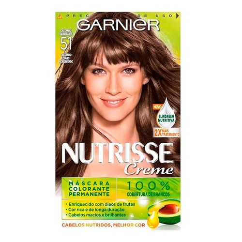 Tintura Garnier Nutrisse Cor 51 Castanho Exuberante