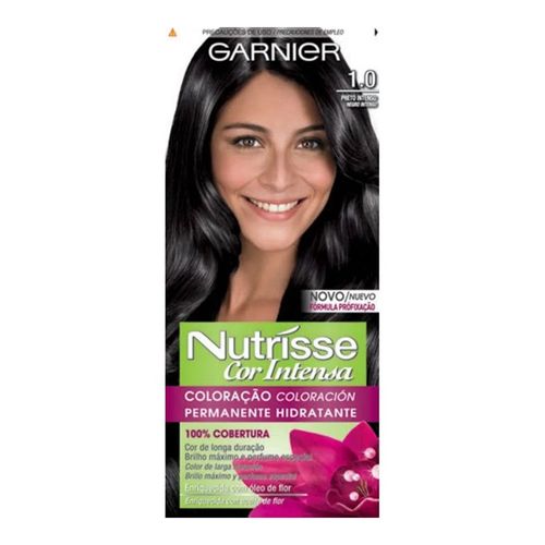 Tintura Garnier Nutrisse Cor Intensa 1.0 Preto Intenso Tintura Garnier Nutrisse Cor Intensa 1.0 Preto Intenso