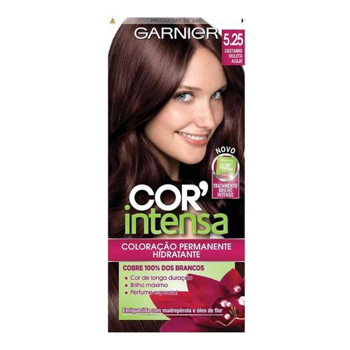Tintura Garnier Nutrisse Cor Intensa Castanho Violeta Acaju 5.25 Tintura Garnier Nutrisse Cor Intensa Castanho Violeta Acaju 5.25