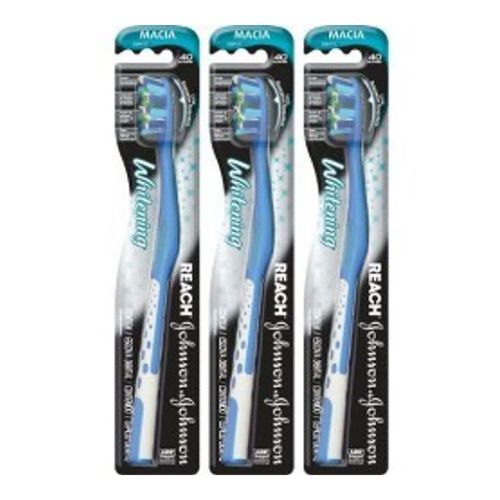 Kit Escova Dental Johnson's Whitening 3 Unidades