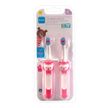 Kit Escova Dental Mam Baby Brush 6+ Meses Rosa 2 Unidades