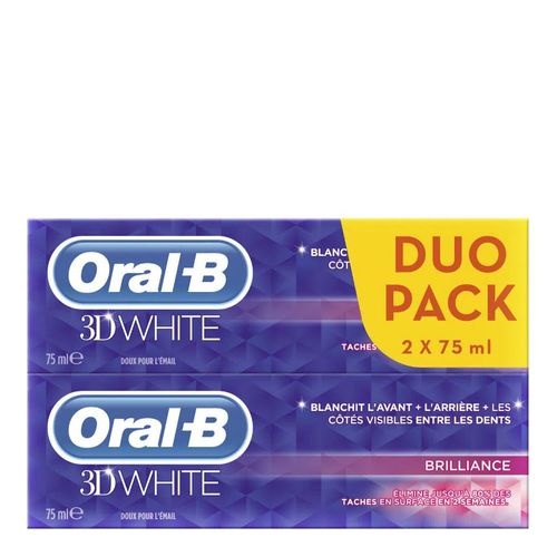 Kit Escova Dental Oral-B 3D White 2 Unidades