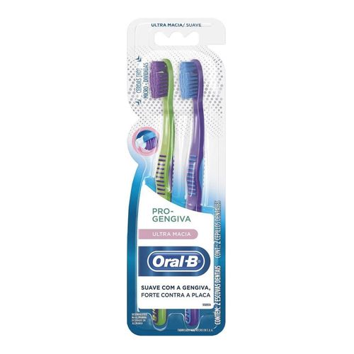 Kit Escova Dental Oral-B Pro-Gengiva Ultra Macia 2 Unidades
