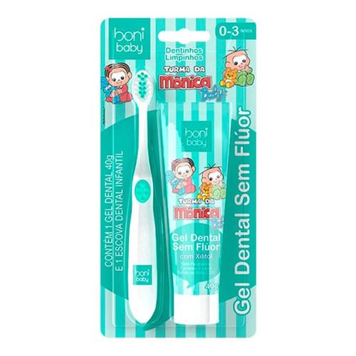 Kit Higiene Bucal Boni Baby Com Escova Boniquet Kit Higiene Bucal Boni Baby Com Escova Boniquet