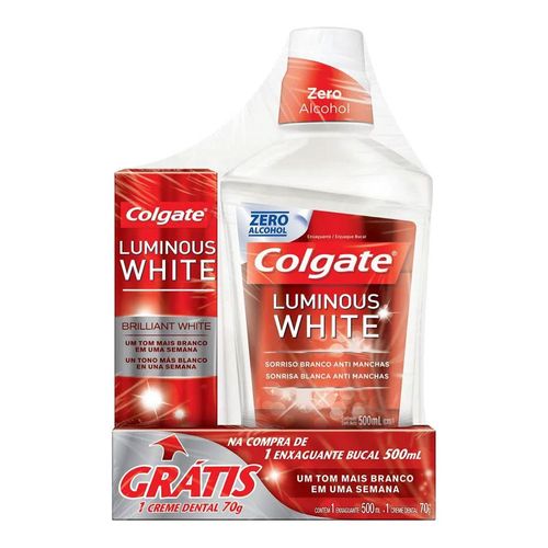664120---kit-colgate-luminous-white-enxaguante-bucal-500ml-gratis-creme-dental-70g 664120---kit-colgate-luminous-white-enxaguante-bucal-500ml-gratis-creme-dental-70g