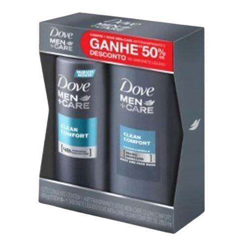 Desodorante Dove Clean Comfort 89g + Sabonete Líquido 250ml Desodorante Dove Clean Comfort 89g + Sabonete Líquido 250ml