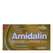 Amidalin Sabor Mel/ Limão Sandoz 20 Pastilhas