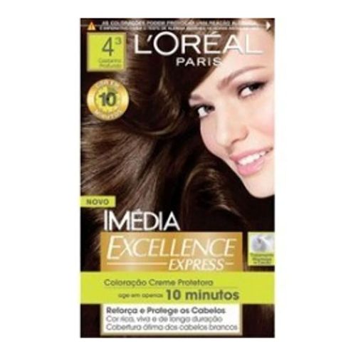 Tintura Imédia Excellence L'Oréal Express 4.3 Castanho Profundo Tintura Imédia Excellence L'Oréal Express 4.3 Castanho Profundo