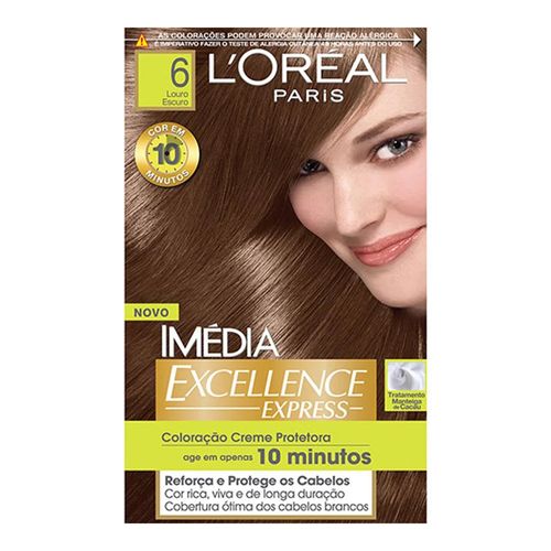 Tintura Imédia Excellence L'Oréal Express 6.41 Marrom Quente Tintura Imédia Excellence L'Oréal Express 6.41 Marrom Quente