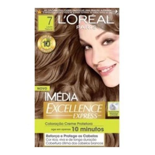 Tintura Imédia Excellence L'Oréal Express 7 Loiro Natural Tintura Imédia Excellence L'Oréal Express 7 Loiro Natural