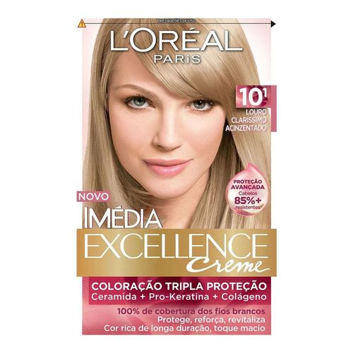 Tintura Imédia L'Oréal 10.1 Louro Claríssimo Acinzentado Tintura Imédia L'Oréal 10.1 Louro Claríssimo Acinzentado