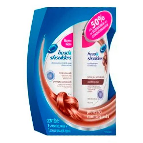Kit Shampoo + Condicionador Head E Shoulders Proteção Queda Kit Shampoo + Condicionador Head E Shoulders Proteção Queda