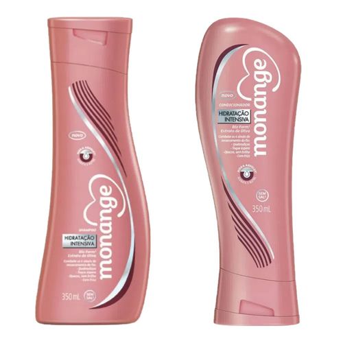 Kit Shampoo + Condicionador Monange Lisos Radiantes 350ml