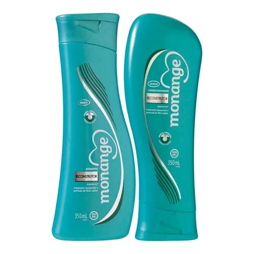 Kit Shampoo + Condicionador Monange Reconstrutor 350ml Kit Shampoo + Condicionador Monange Reconstrutor 350ml