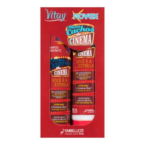 Kit Shampoo + Condicionador Novex Vitay Meus Cachos De Cinema 300ml Kit Shampoo + Condicionador Novex Vitay Meus Cachos De Cinema 300ml