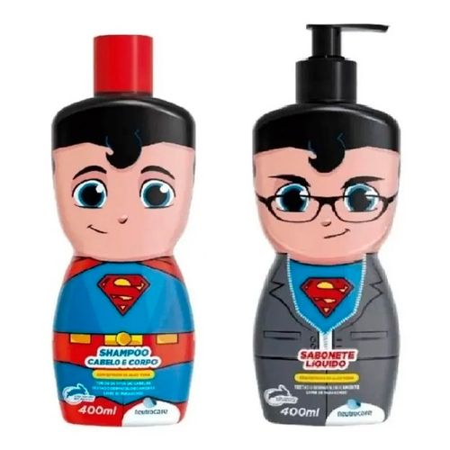 Kit Shampoo Infantil Super Man 400ml + Condicionador 400ml Kit Shampoo Infantil Super Man 400ml + Condicionador 400ml