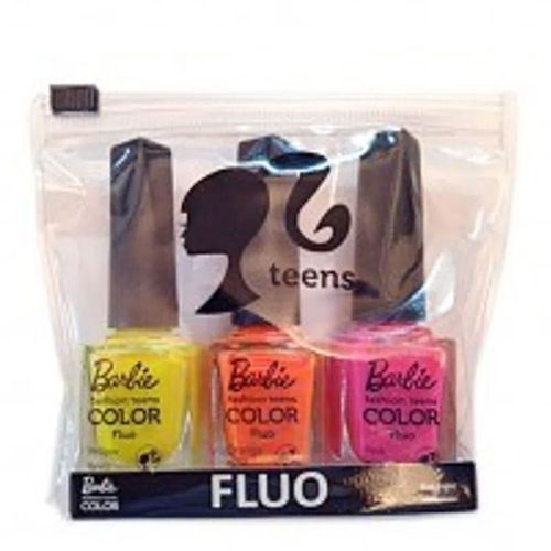Kit Esmalte Barbie Fashion Teens Color Fluo 3 Esmaltes Kit Esmalte Barbie Fashion Teens Color Fluo 3 Esmaltes