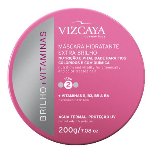 Máscara Hidratante Vizcaya Brilho + Vitaminas 200g Máscara Hidratante Vizcaya Brilho + Vitaminas 200g