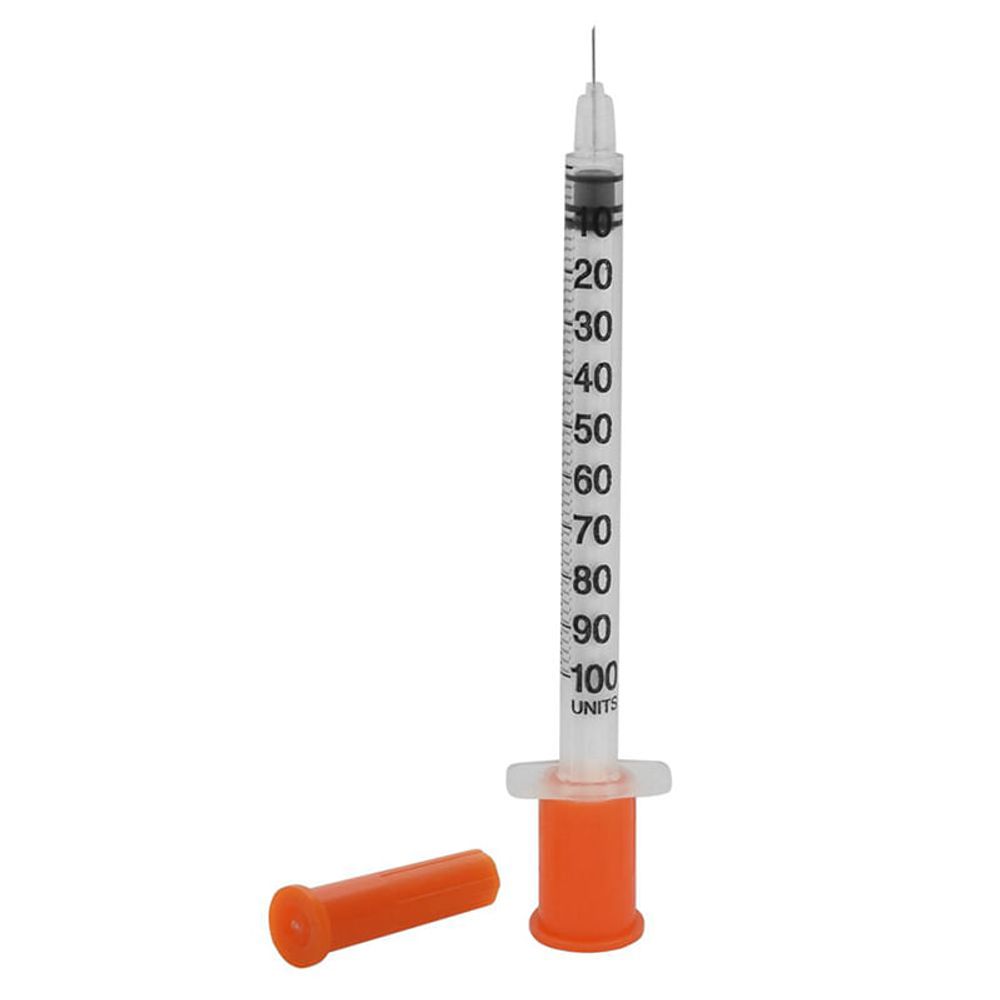 Seringa de Insulina 1 ML com Agulha 6mmx0,25mm Uniqmed - 100 Unidades ...