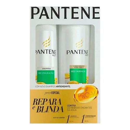 Kit Pantene Shampoo + Condicionador Restauração 400ml Kit Pantene Shampoo + Condicionador Restauração 400ml