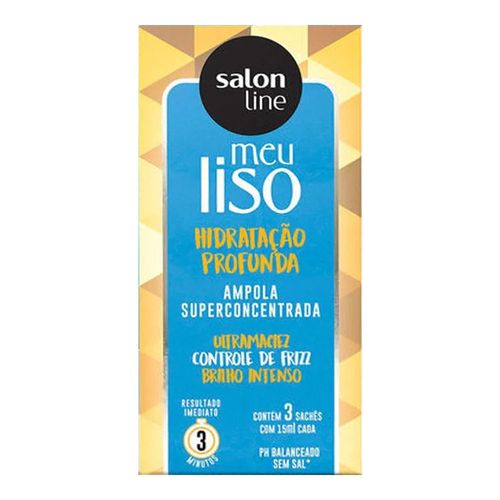 Kit Ampola Salon Line Meu Liso Hidratação Profunda 45 ml 3 Unidades Kit Ampola Salon Line Meu Liso Hidratação Profunda 45 ml 3 Unidades
