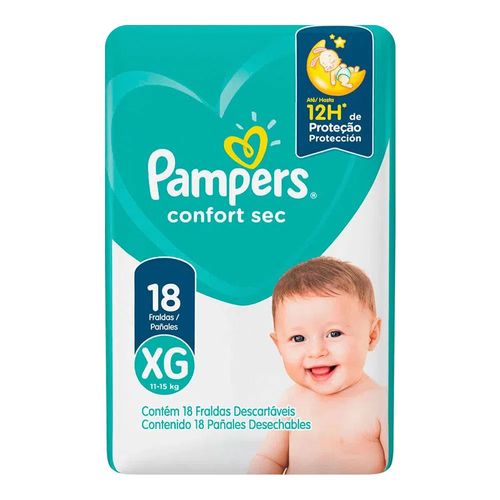 Fralda Descartável Pampers Total Confort Econômica Xg 18 Unidades Fralda Descartável Pampers Total Confort Econômica Xg 18 Unidades