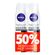 Kit Desodorante Aerosol Feminino Nivea Invisible For Black & White 150ml 2 Unidades