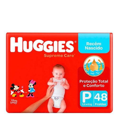 Fralda Descartável Huggies Supreme Care Masculina P 48 Unidades Fralda Descartável Huggies Supreme Care Masculina P 48 Unidades