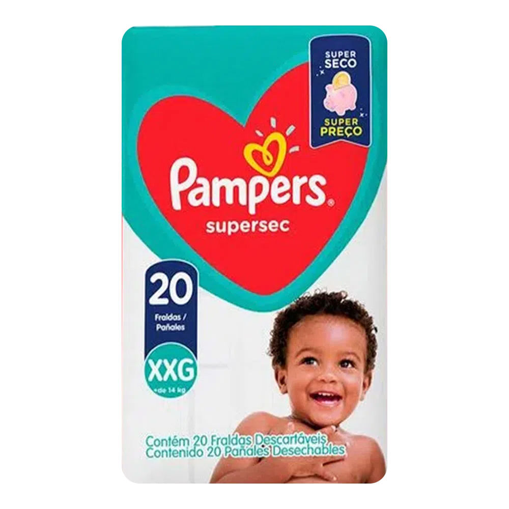 Fralda Pampers Super Sec XXG 20 Unidades