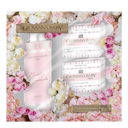 Kit Giovanna Baby Body Splash Classic 260ml + 2 Sabonetes 90g Kit Giovanna Baby Body Splash Classic 260ml + 2 Sabonetes 90g