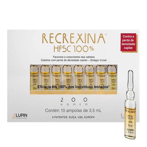 Kit Ampola de Tratamento Capilar Recrexina HFSC 100% 200 Homem 3,5ml 10 Unidades Kit Ampola de Tratamento Capilar Recrexina HFSC 100% 200 Homem 3,5ml 10 Unidades