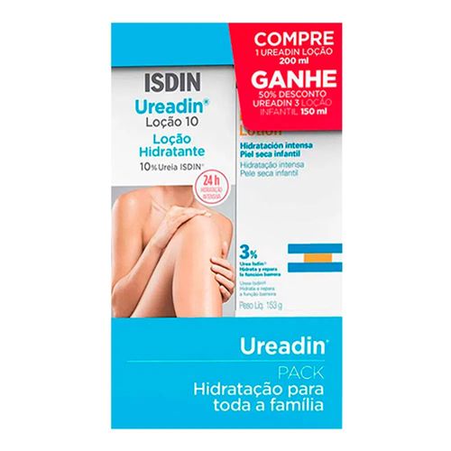 Kit Isdin Loção Hidratante Corporal Ureadin 10 200ml + Ureadin 3 150ml Kit Isdin Loção Hidratante Corporal Ureadin 10 200ml + Ureadin 3 150ml