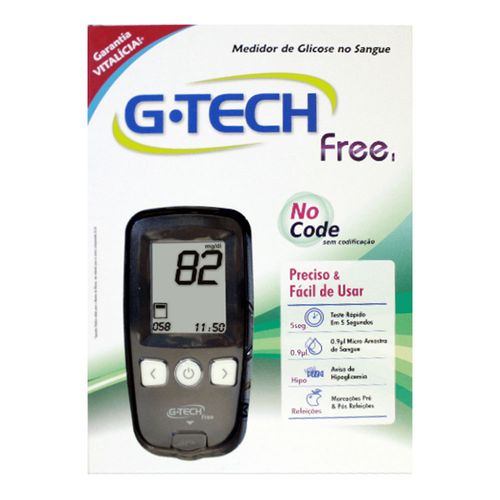 Kit Medidor De Glicose Free 1 G Tech Kit Medidor De Glicose Free 1 G Tech