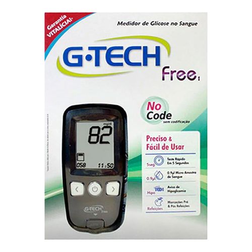 Kit Medidor de Glicose G-Tech Free 1 Kit Medidor de Glicose G-Tech Free 1