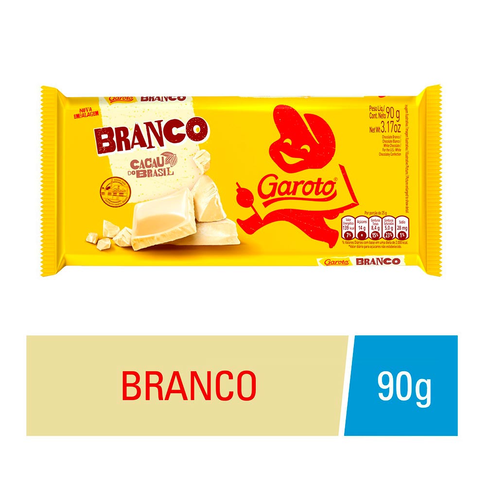 Chocolate Branco Garoto 90g - Drogarias Pacheco