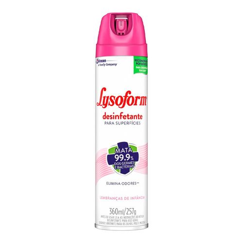 Mini Desinfetante Lysoform Aerosol 55ml - Drogarias Pacheco